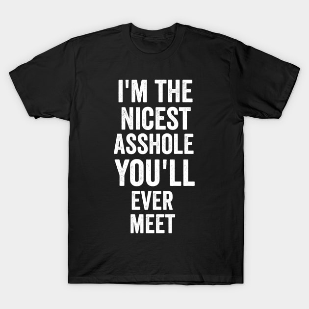 i'm the nicest asshole you will ever meet T-Shirt by dianoo